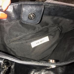 Black Nine West Hobo Tote Bag